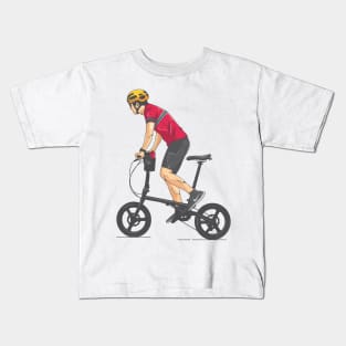 ride folding bike Kids T-Shirt